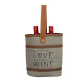 Wine And Love Double Wine Bag
