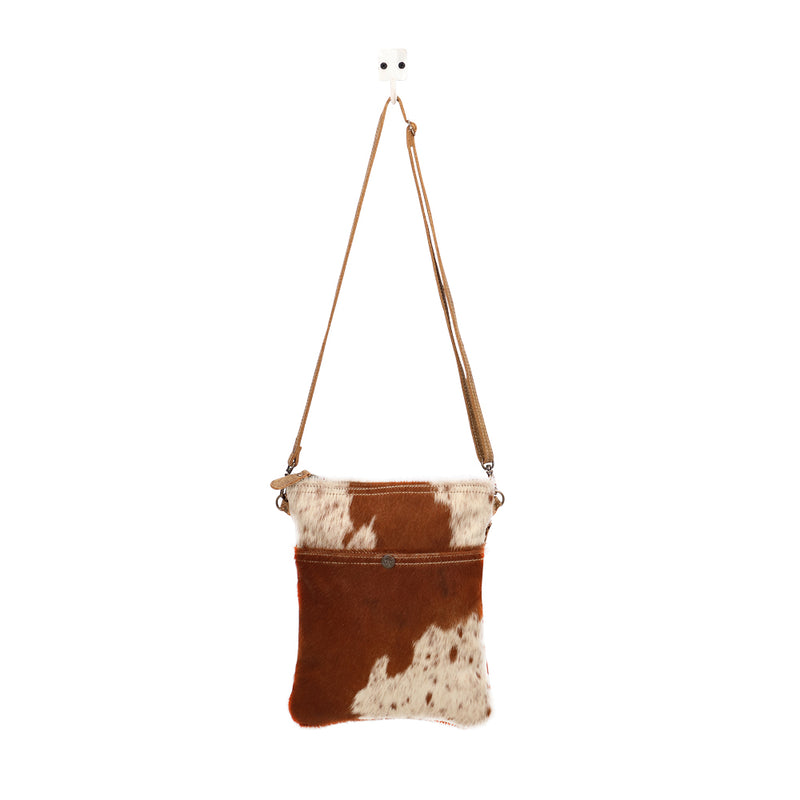 White & Cocoa Small And Cross Body Bag - Myra Bags