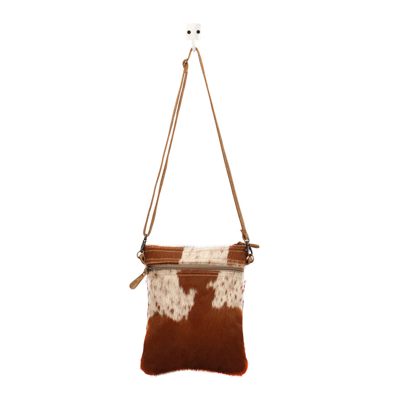 White & Cocoa Small And Cross Body Bag - Myra Bags