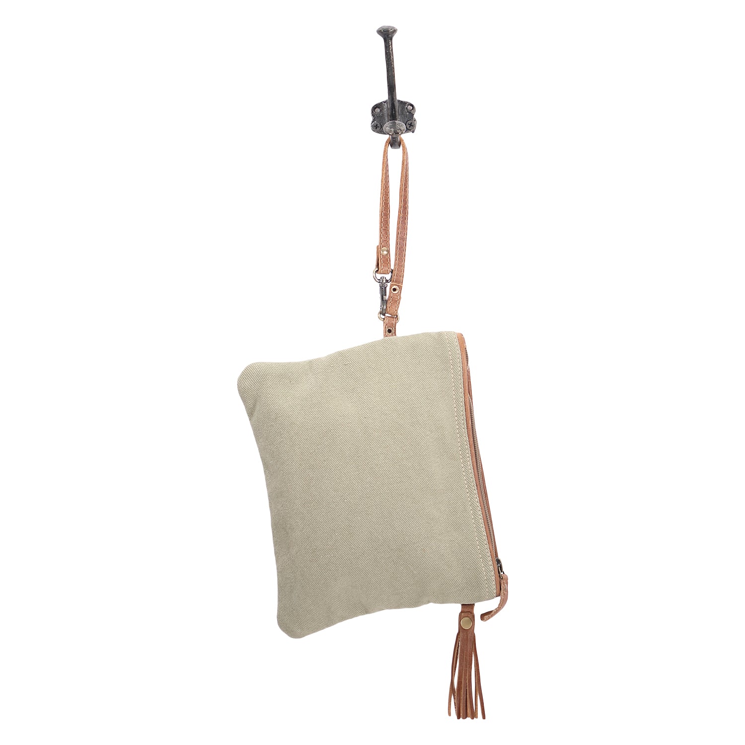 GREEN N TAN POUCH - MyraUSA