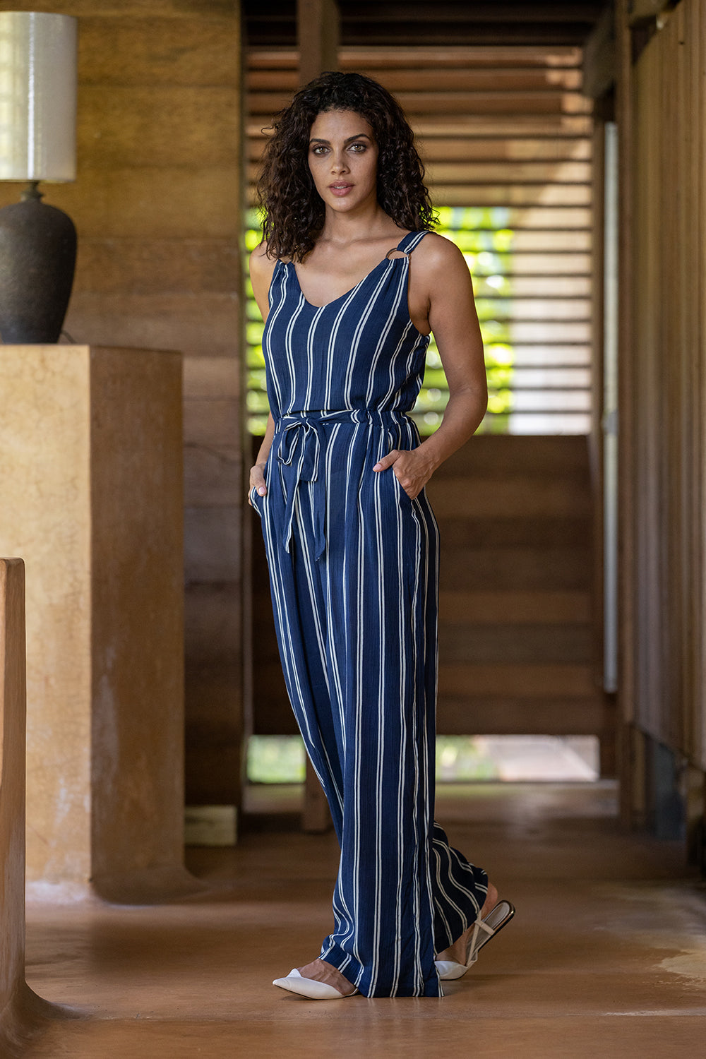 Strappy Strippy Jumpsuit - MyraUSA