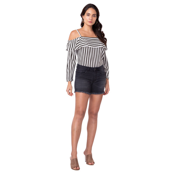 Black Thread Shorts - MyraUSA