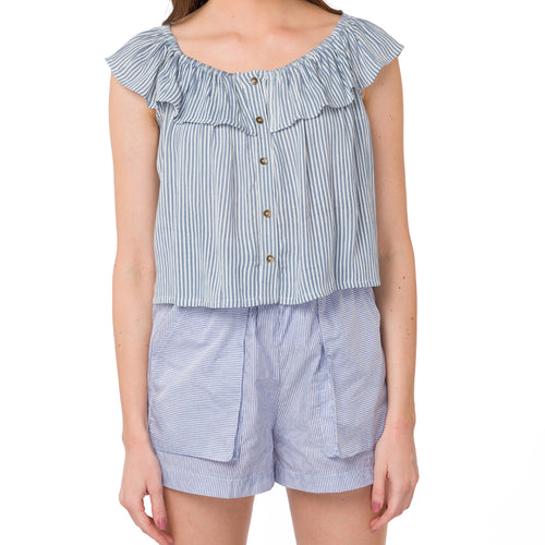 Furbelow Off Shoulder Top - MyraUSA