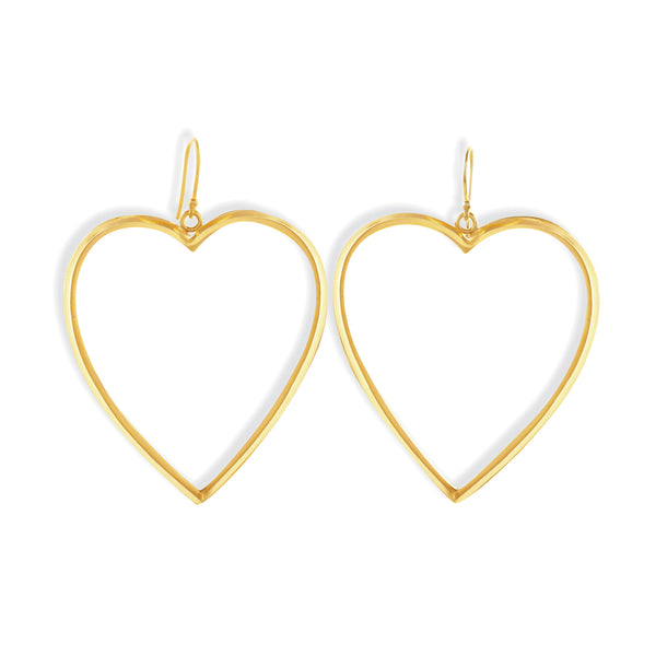 The Golden Hearts Drop Earrings - MyraUSA