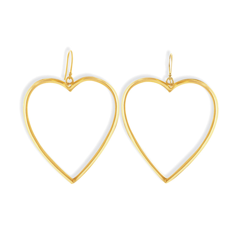 The Golden Hearts Drop Earrings