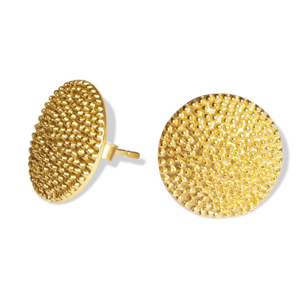 Merry Disc Stud Earrings - MyraUSA
