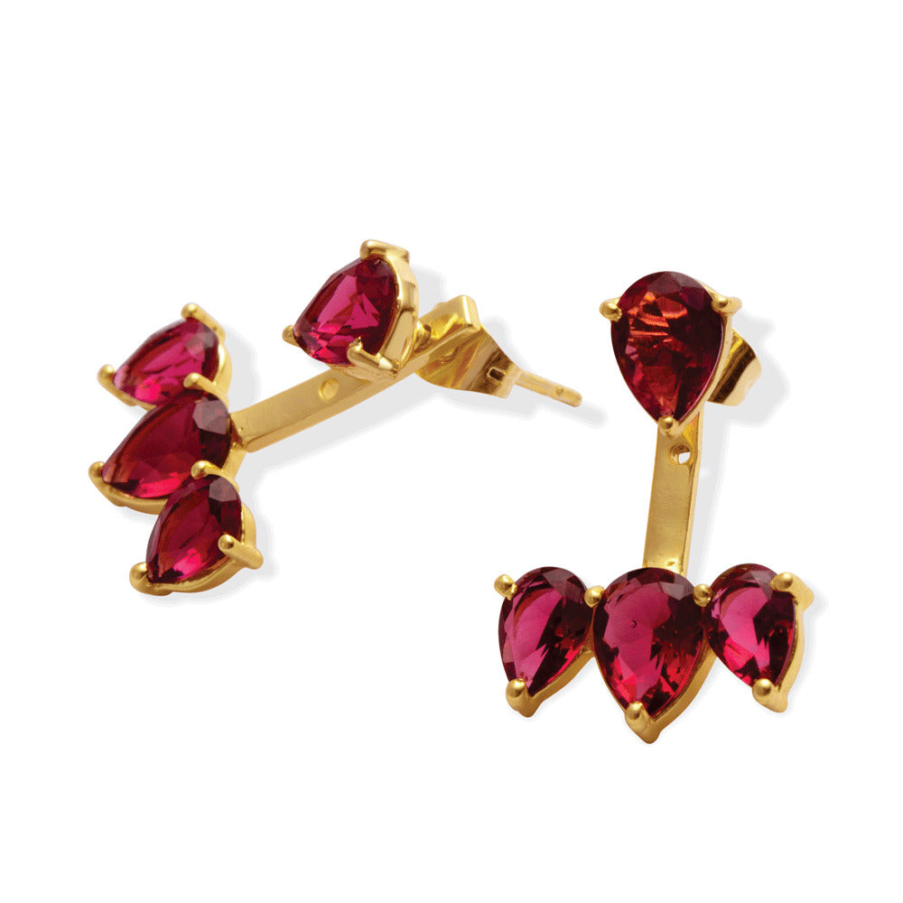 Ruby Stud Earrings - MyraUSA