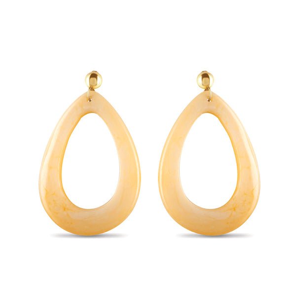 Oval Yellow Drop Earrings - MyraUSA