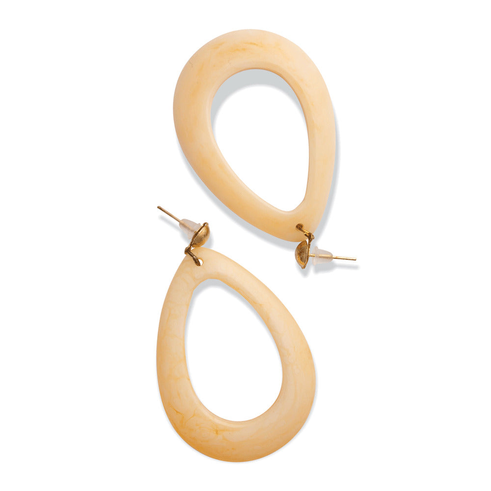 Oval Yellow Drop Earrings - MyraUSA