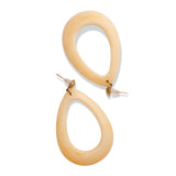 Oval Yellow Drop Earrings