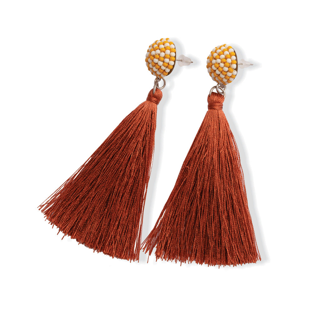 Red Shake Drop Earrings - MyraUSA