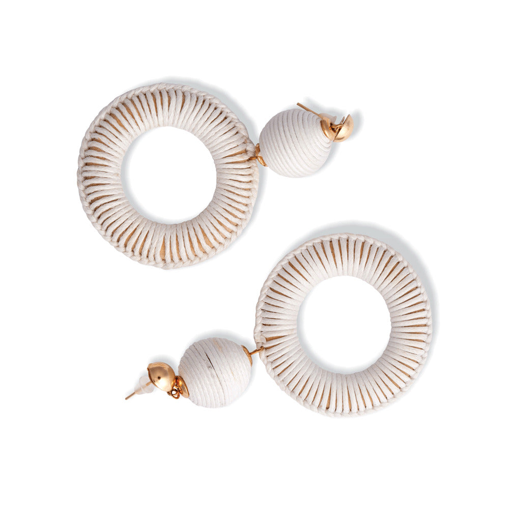 Crystal Clear Hoop Earrings - MyraUSA