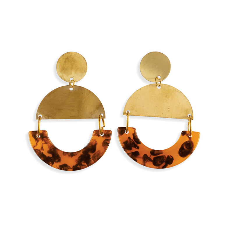 Tiger Eyes Drop Earrings