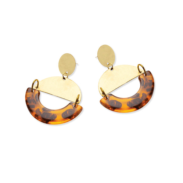 Tiger Eyes Drop Earrings - MyraUSA
