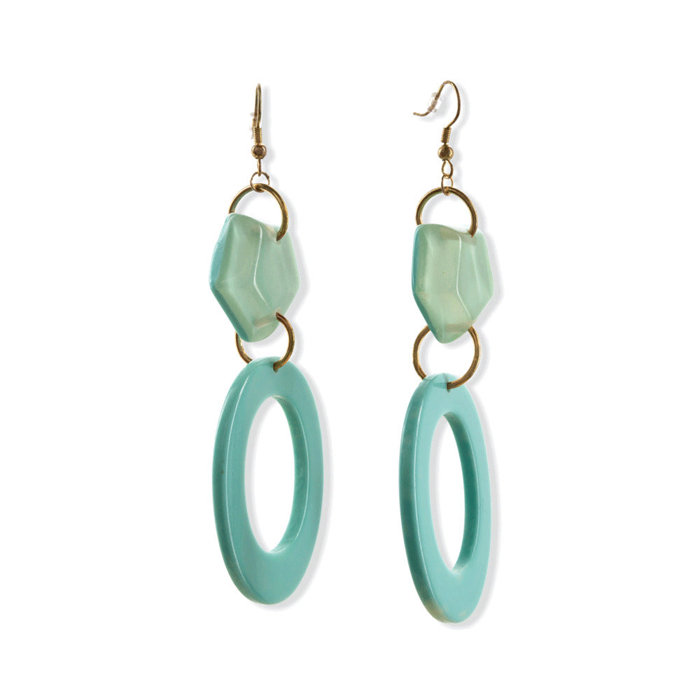 Green Dream Drop Earrings - MyraUSA