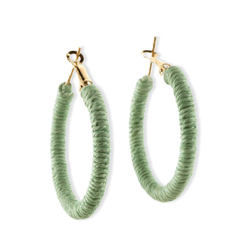 Lime Joy Hoop Earrings
