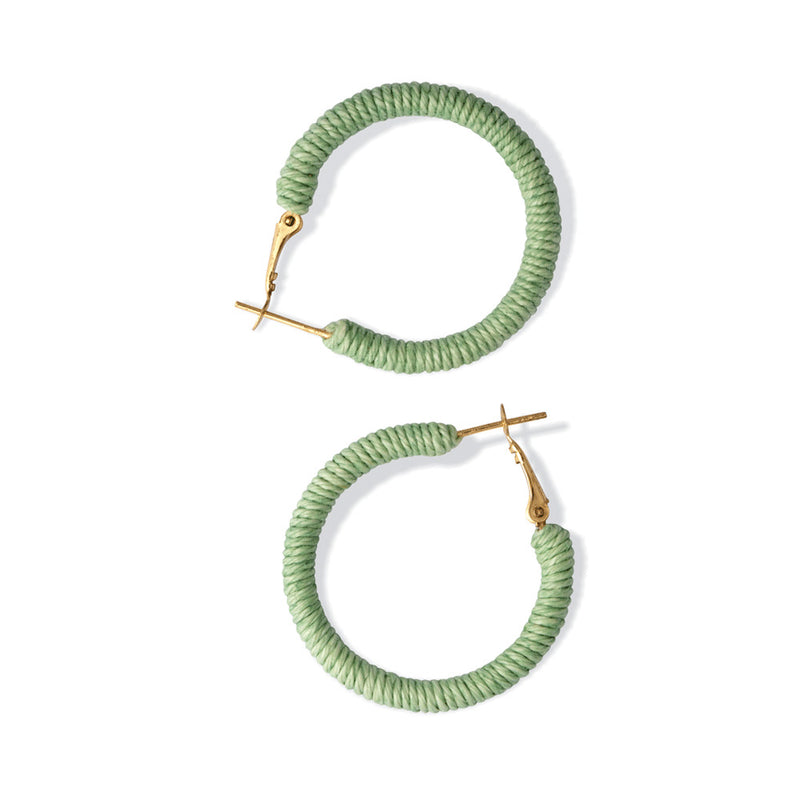 Lime Joy Hoop Earrings