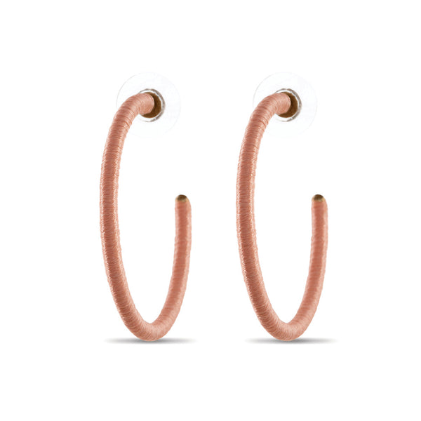 Foxy In Pink Hoop Earrings - MyraUSA