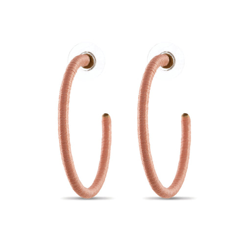 Foxy In Pink Hoop Earrings - MyraUSA