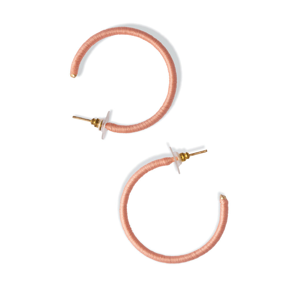 Foxy In Pink Hoop Earrings - MyraUSA