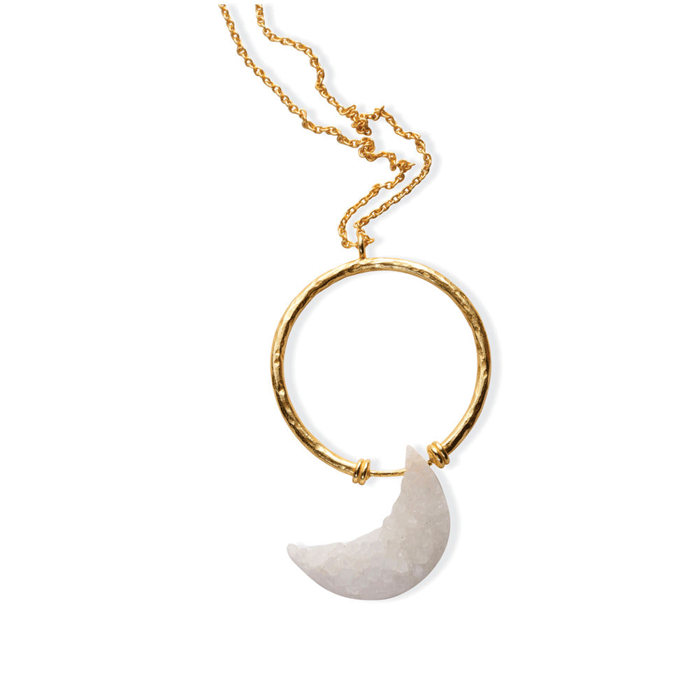Angel Crescent Necklace - MyraUSA