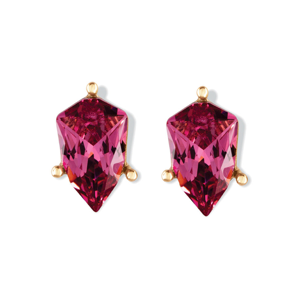 Precious Mauve Stud Earrings - MyraUSA