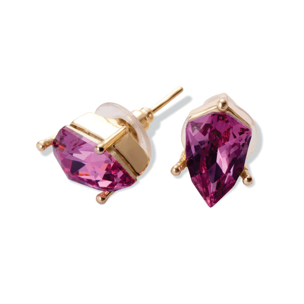 Precious Mauve Stud Earrings - MyraUSA