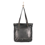 Slim Leather Tote Bag