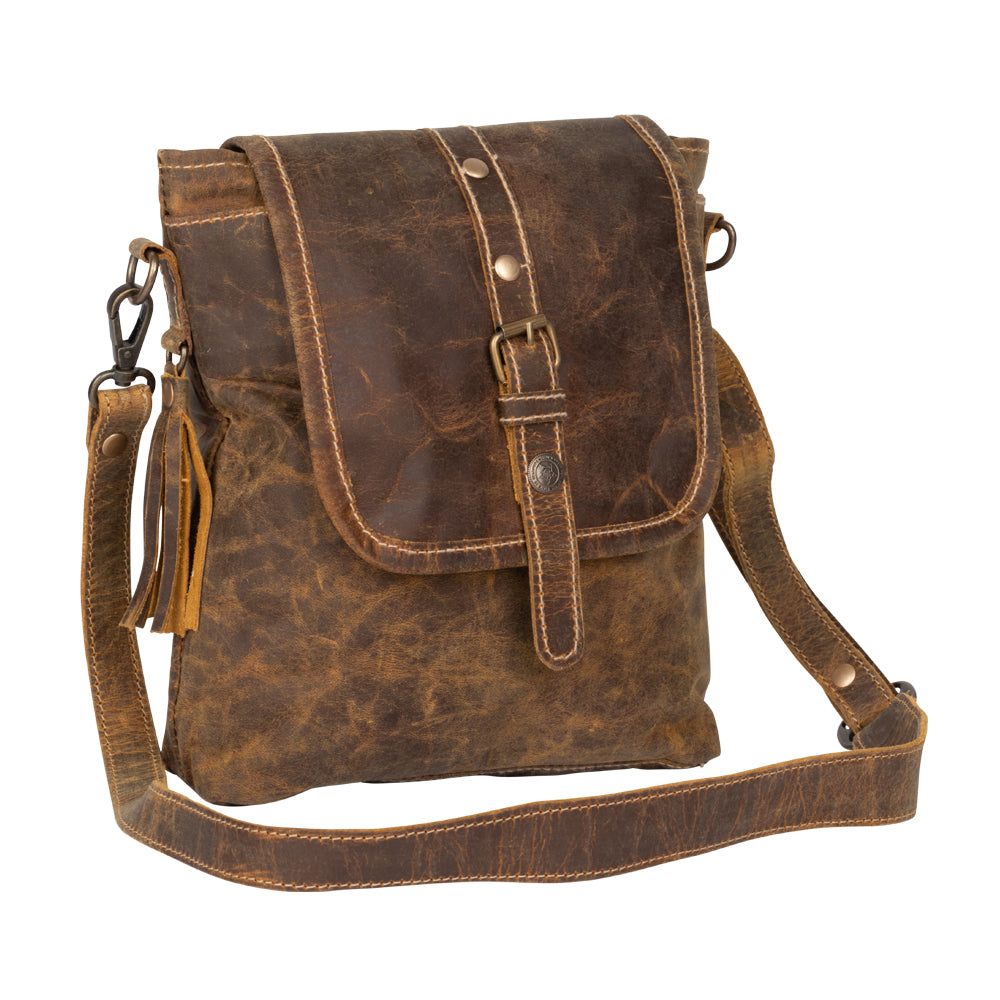 Brown Beauty Leather Bag - MyraUSA