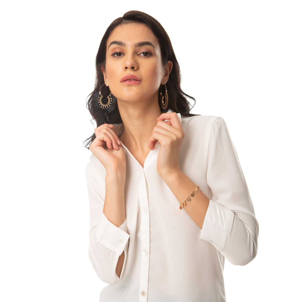 Minimalistic White Chic Shirt - MyraUSA