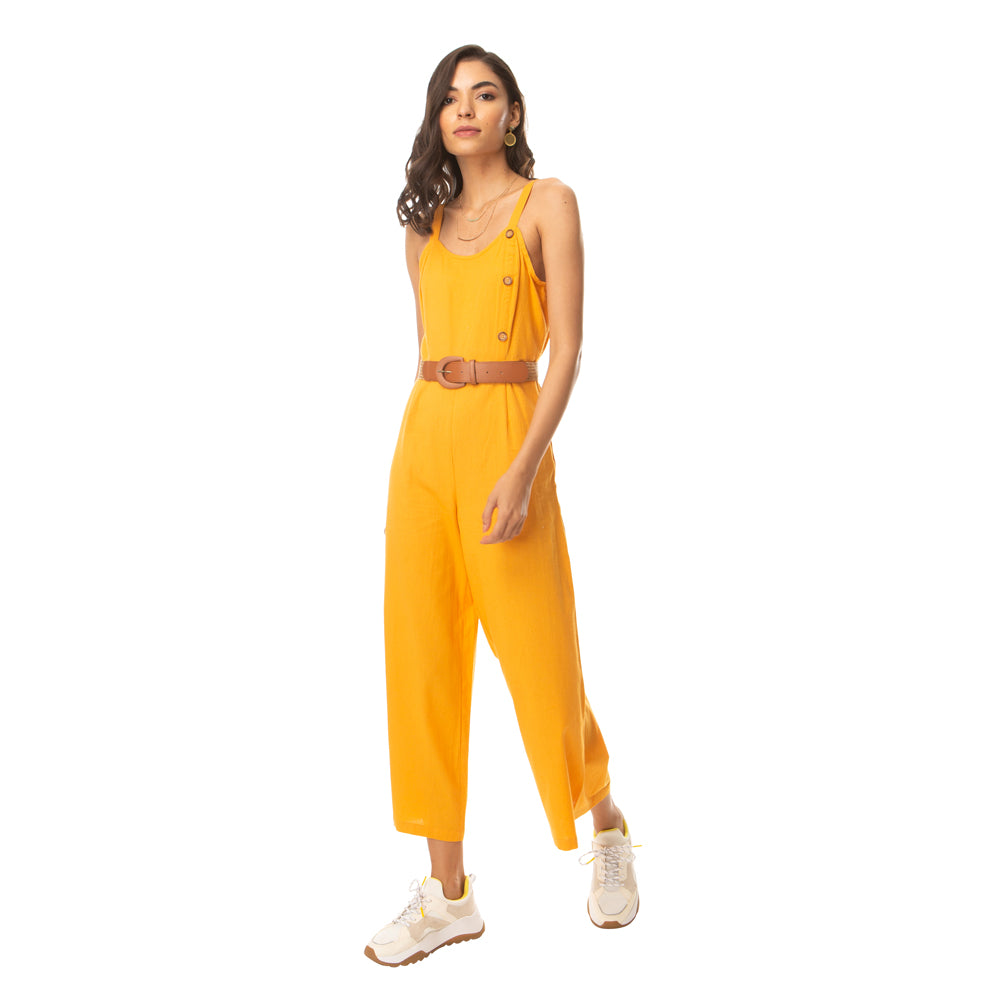 Mustard Blaze Jumpsuit - MyraUSA