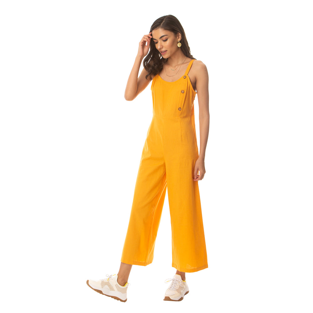 Mustard Blaze Jumpsuit - MyraUSA