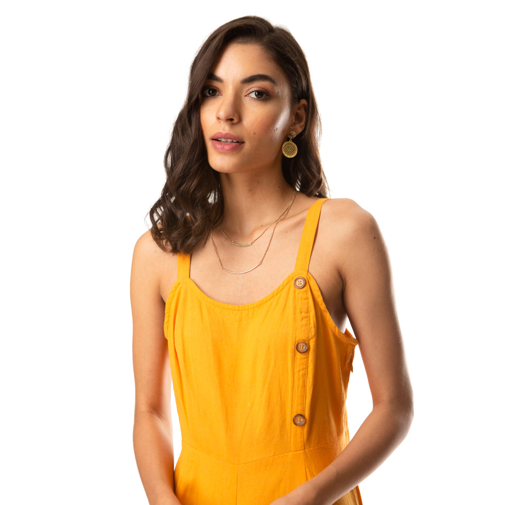 Mustard Blaze Jumpsuit - MyraUSA