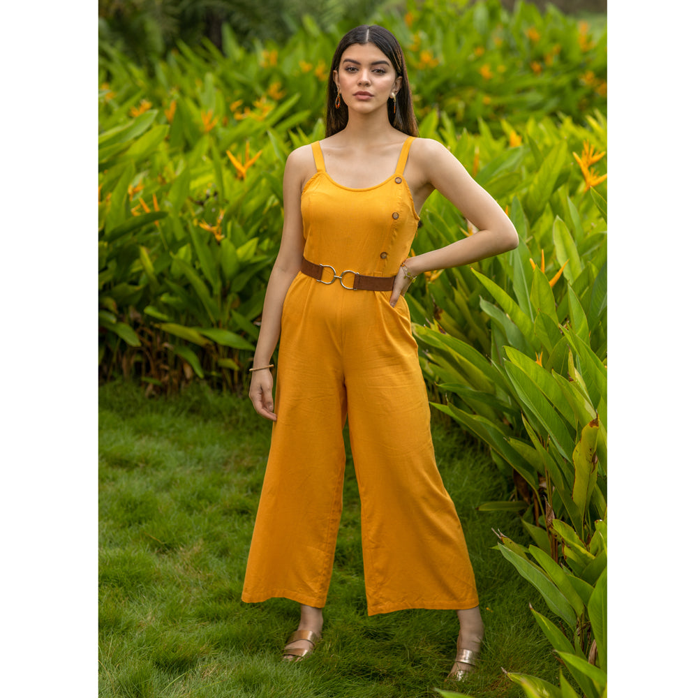 Mustard Blaze Jumpsuit - MyraUSA