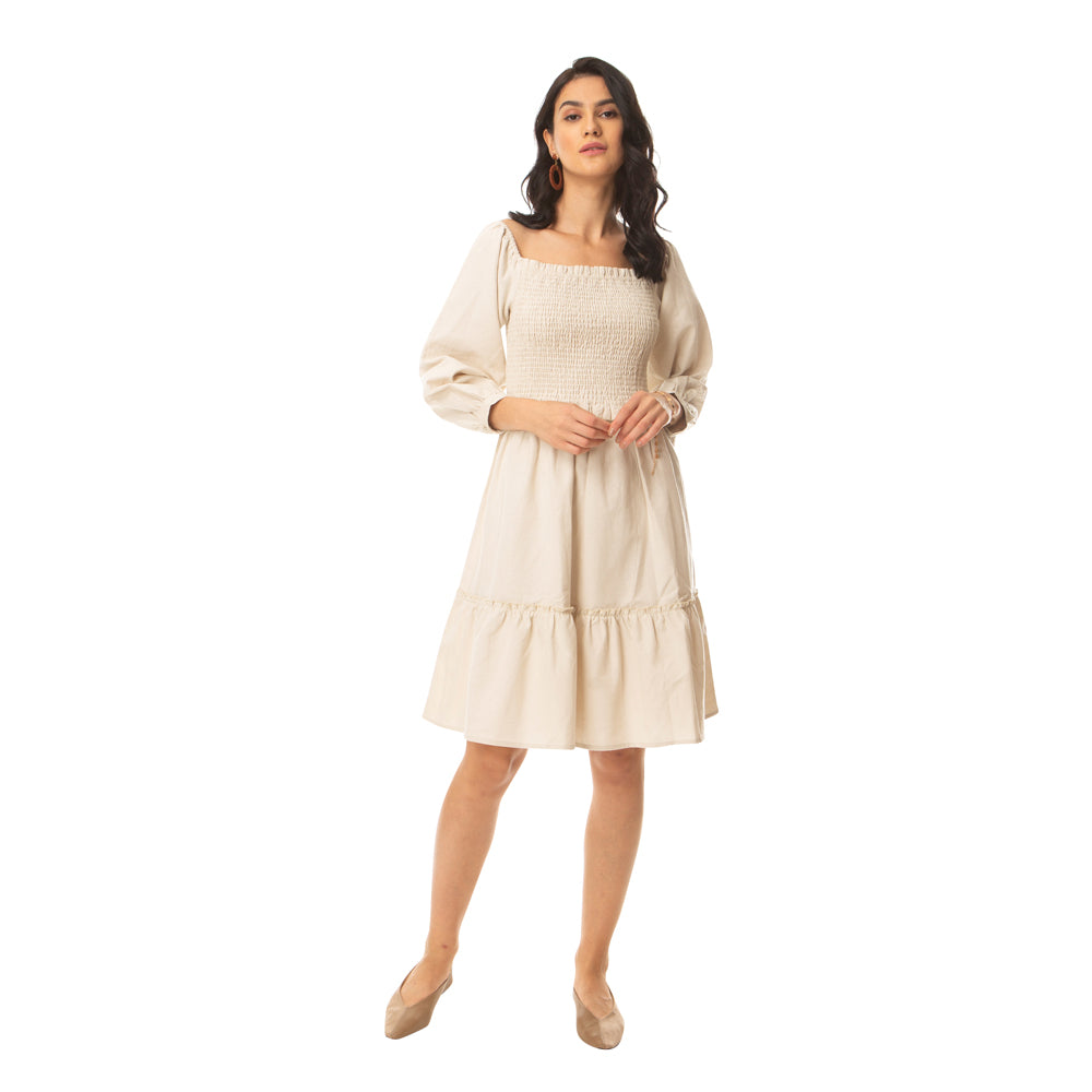 Desert Storm Smocking Dress - MyraUSA