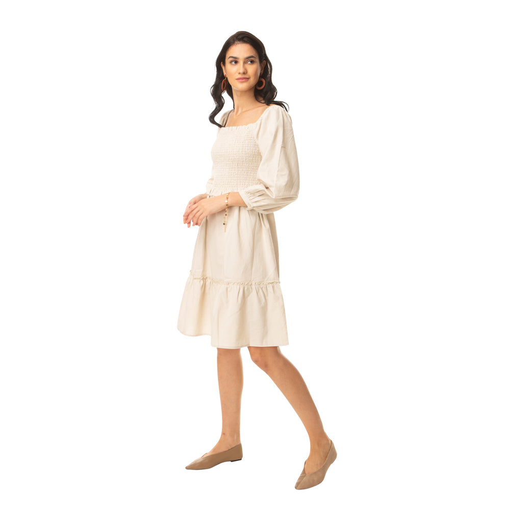 Desert Storm Smocking Dress - MyraUSA
