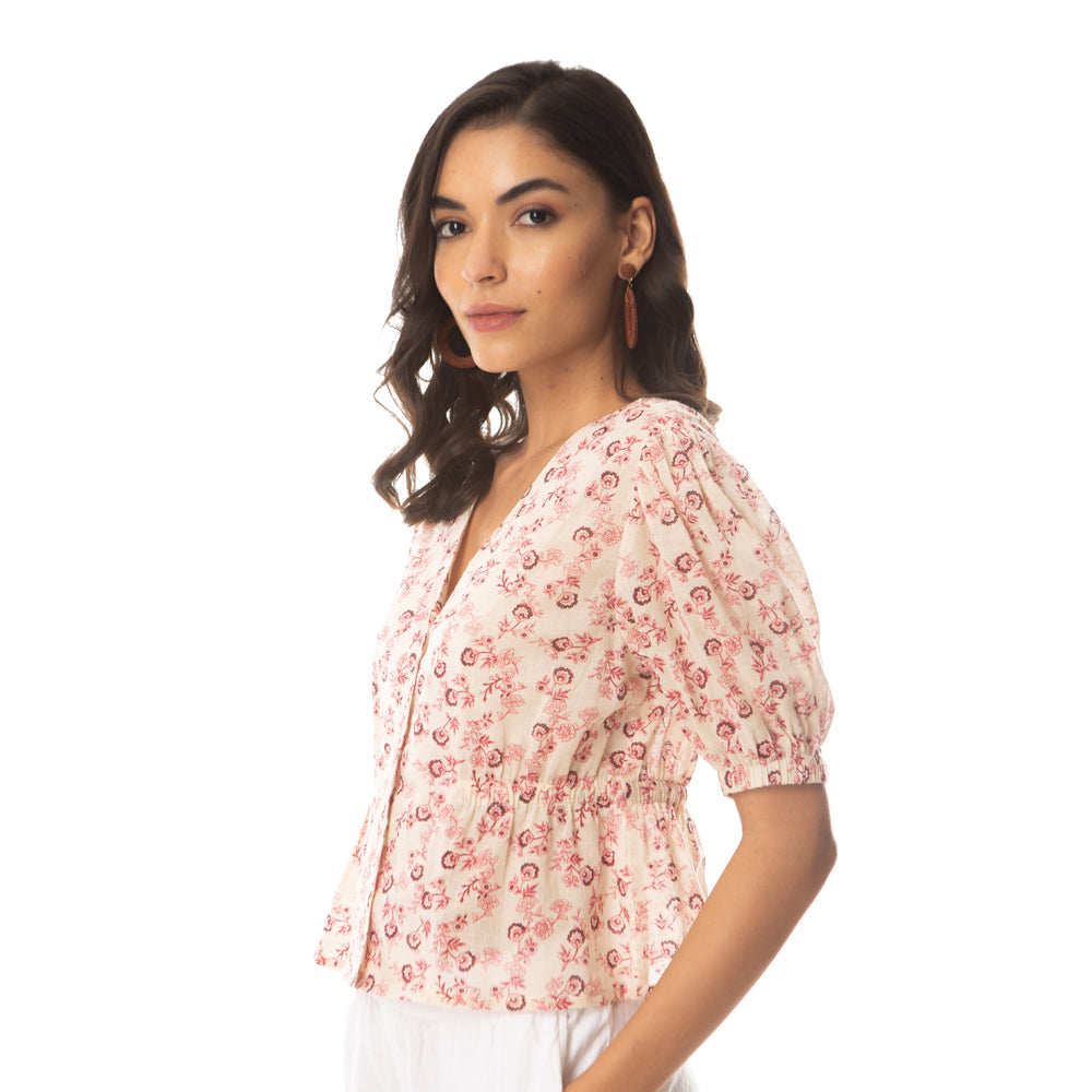 Cherry Blosmmed Crop Top - MyraUSA