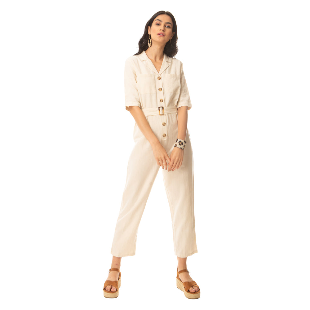 Beiged Fantasy Jumpsuit - MyraUSA