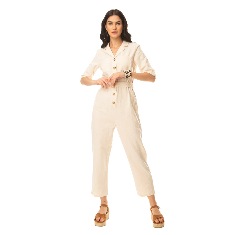 Beiged Fantasy Jumpsuit - MyraUSA