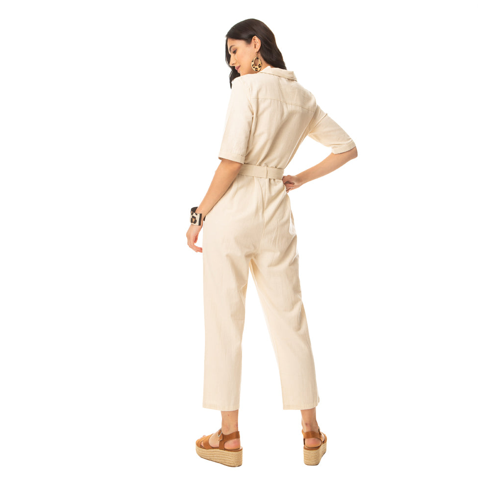 Beiged Fantasy Jumpsuit - MyraUSA