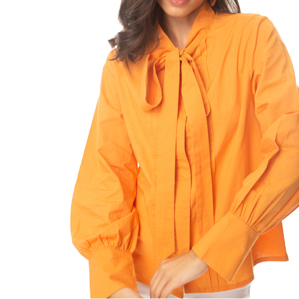 Pleets & Bow Shirt - MyraUSA
