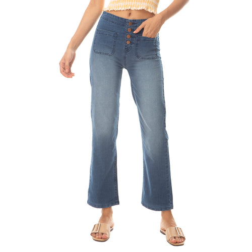 Sprico High-Waist Buttoned Jeans - MyraUSA