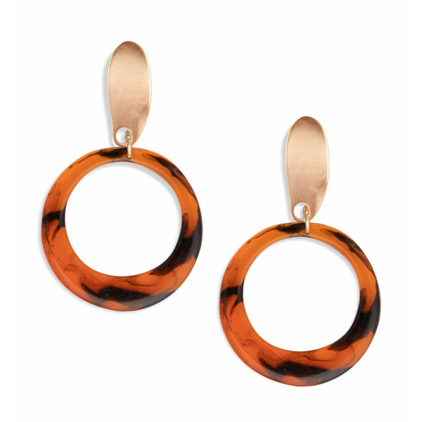 Oval-o-fire Earring