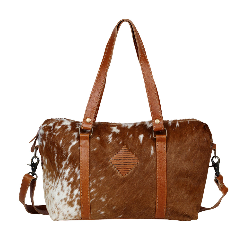 Myra Amore hot Duffle Bag Leather and Cowhide Weekender Unisex