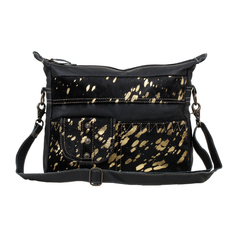 MODERN  LEATHER AND HAIRON BAG - MyraUSA