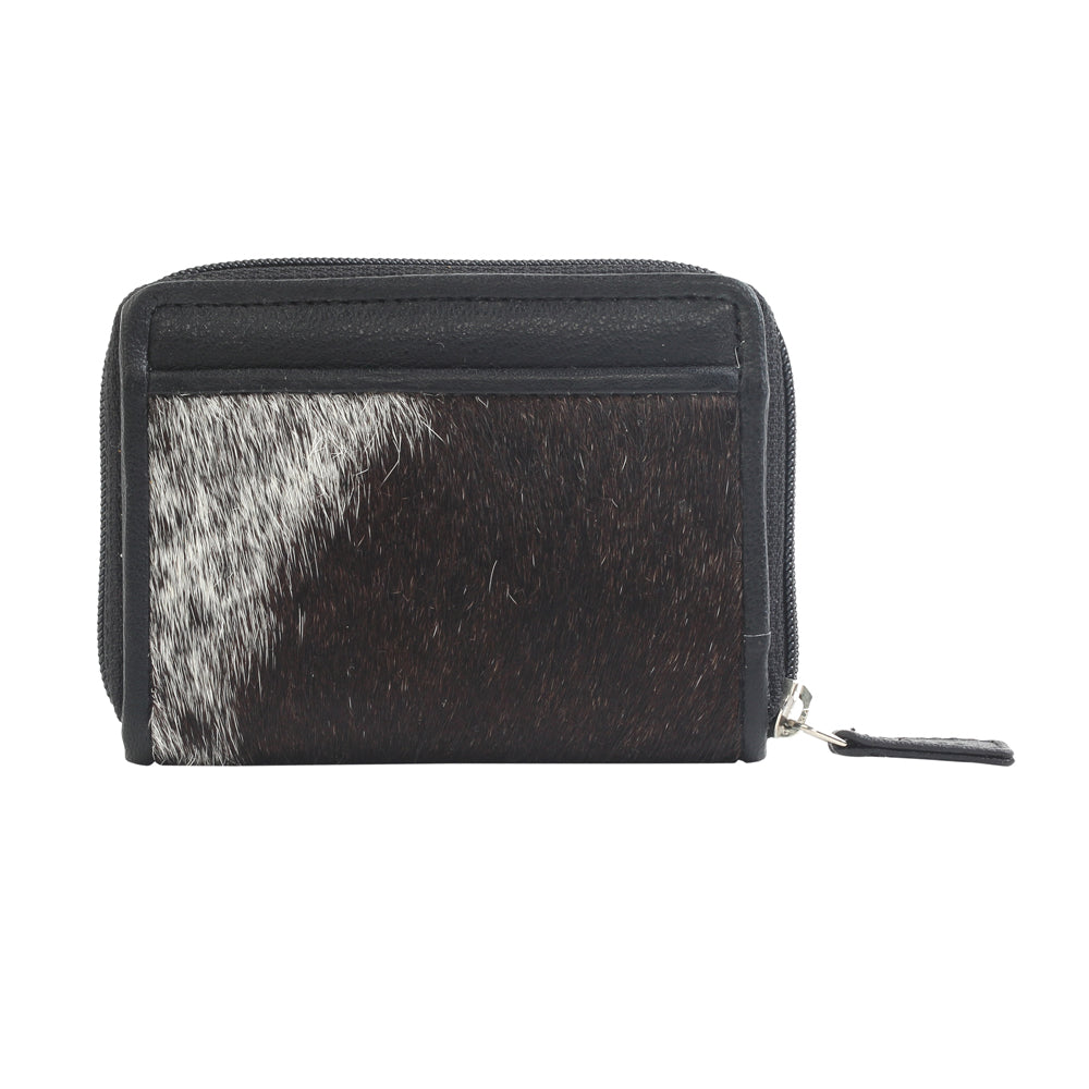 GREYSCALE LEATHER AND HAIRON WALLET - MyraUSA