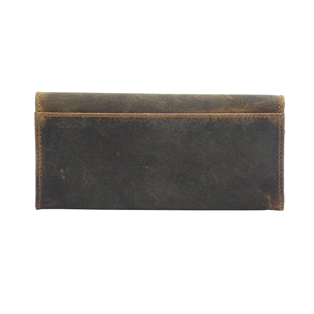 WOODS WANDERER LEATHER AND HAIRON WALLET - MyraUSA