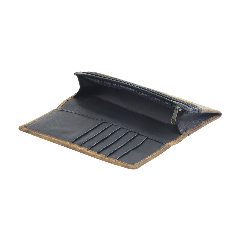 WOODS WANDERER LEATHER AND HAIRON WALLET - MyraUSA