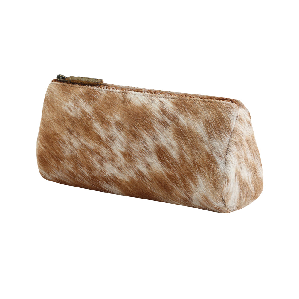 SANDY LEATHER AND HAIRON MULTI POUCH - MyraUSA