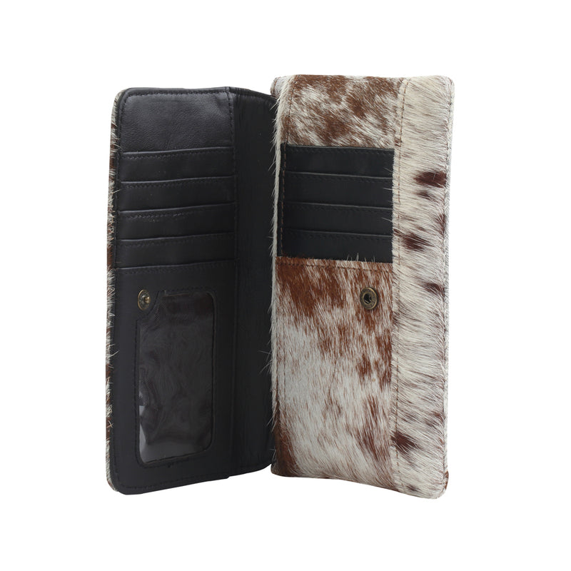 WILDFIRE LEATHER AND HAIRON WALLET